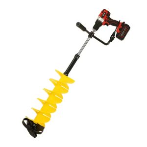 Cordless ice auger drill